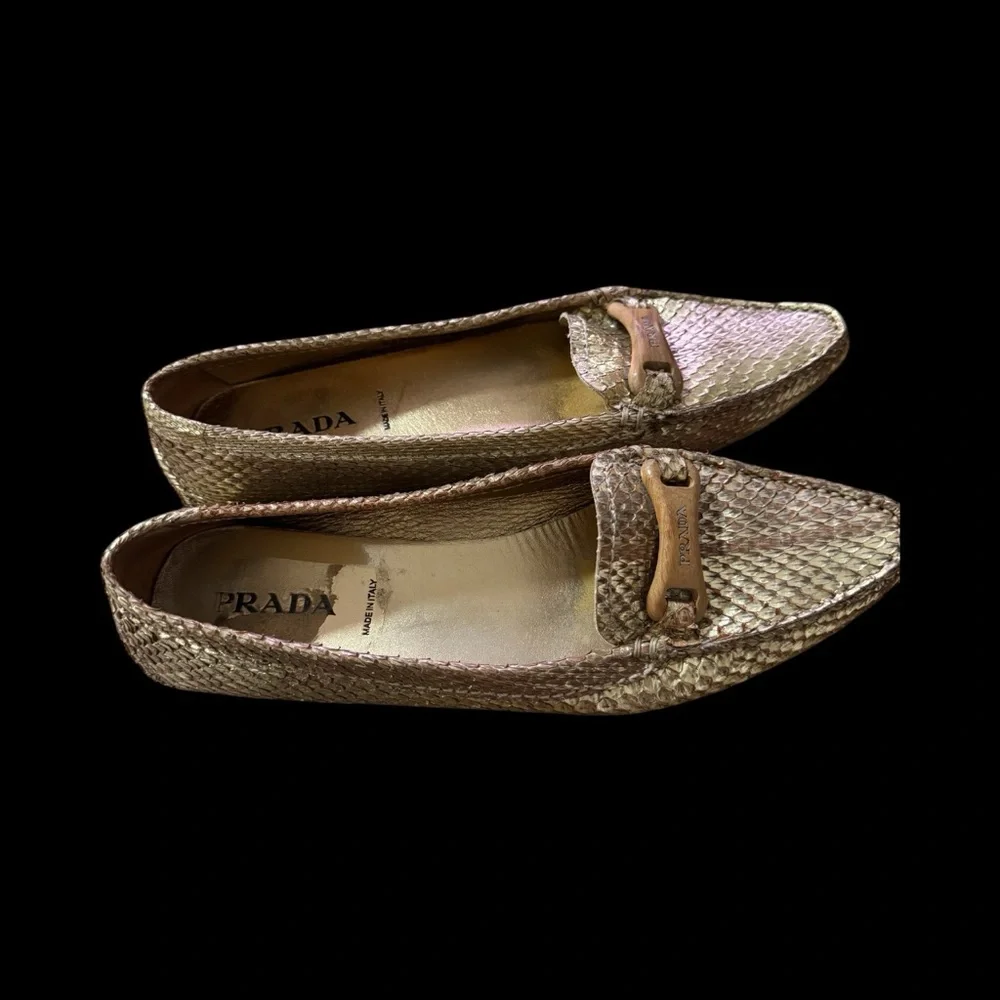 Prada Woven gold sneak skin - Picture 2 of 6